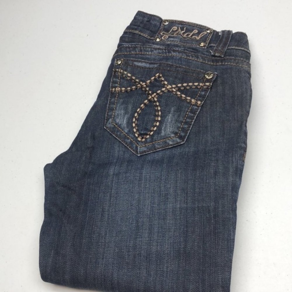 RARE L.A. IDOL PREMIUM SKINNY JEANS 5/25x31 AMBER CRYSTALS 💎